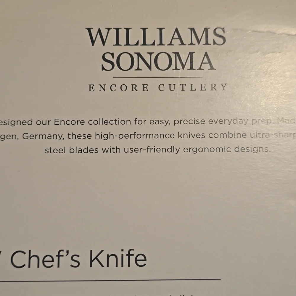 BNWT Williams Sonoma Encore Prep Knives, Set of 2, Retail Price $129.95 USD